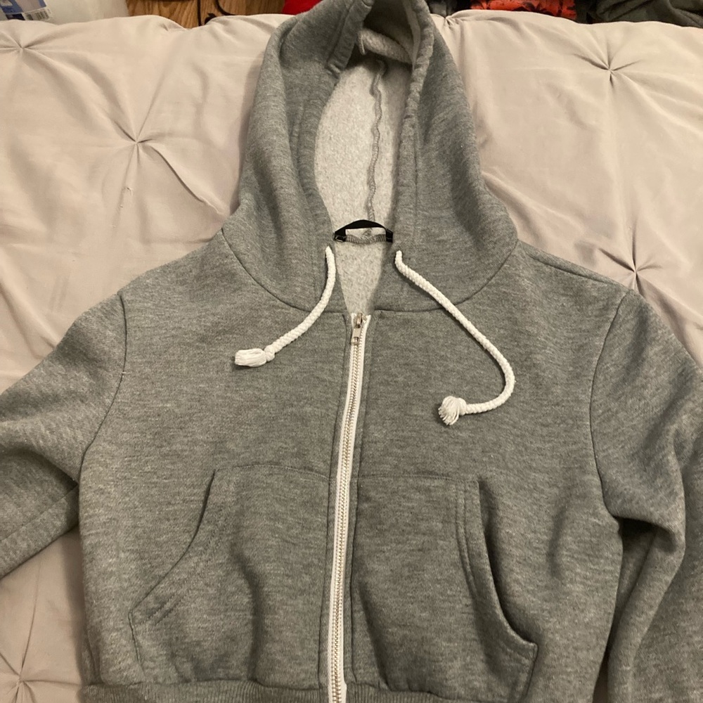 size small cropped shein jacket